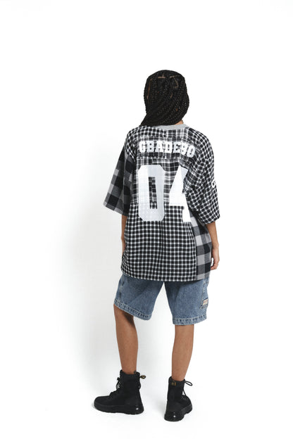 Upcycled Flannel Jersey - Monochrome